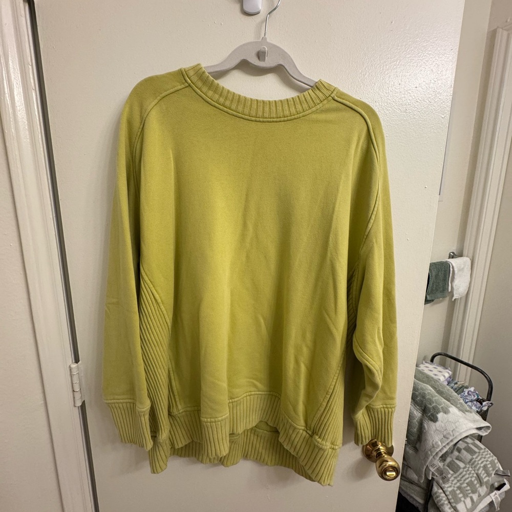 Aerie Yellow Green Oversized Sweater